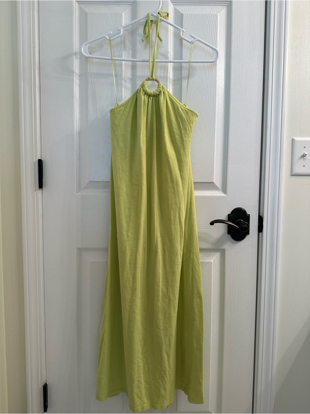 Green Halter Maxi Dress – Size Small